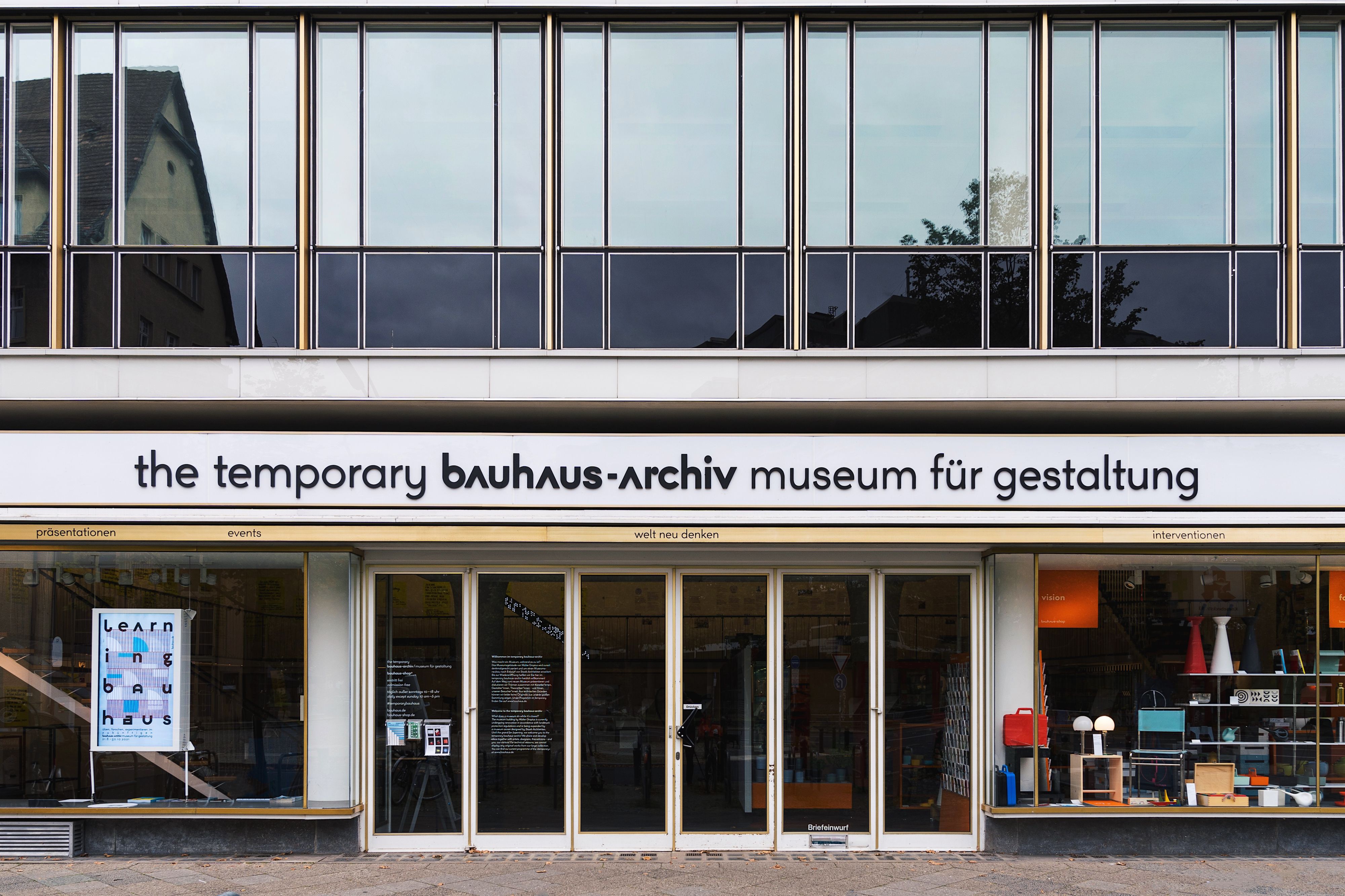 Außenansicht, the temporary bauhaus-archiv