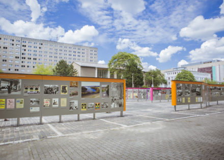 Open-Air-Ausstellung "Revolution und Mauerfall" des Stasimuseums